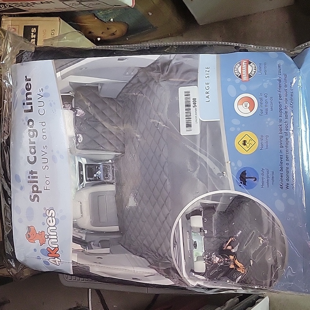 MONEY DONATED TO SPCA 4knines Split cargo liner for SUV and C.U.V